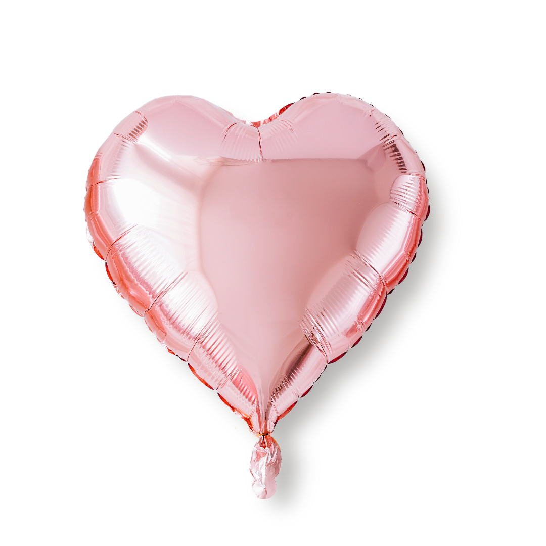 Custom Heart Balloons with personalized messages and vibrant color options.
