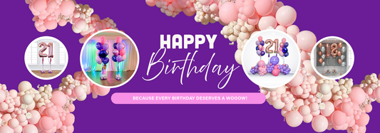 Birthday balloon arrangements