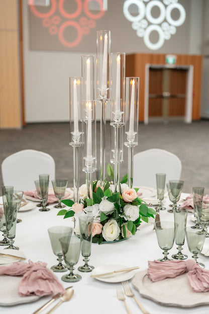 candelabra and wedding decor for tables