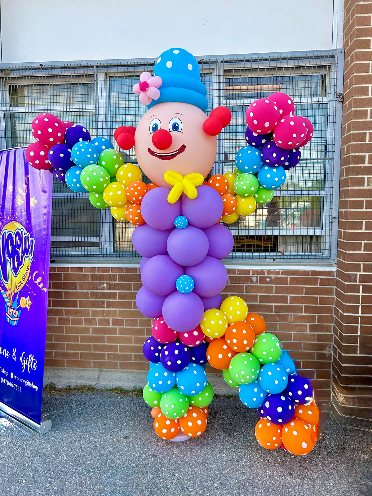 clown made of balloons in Toronto