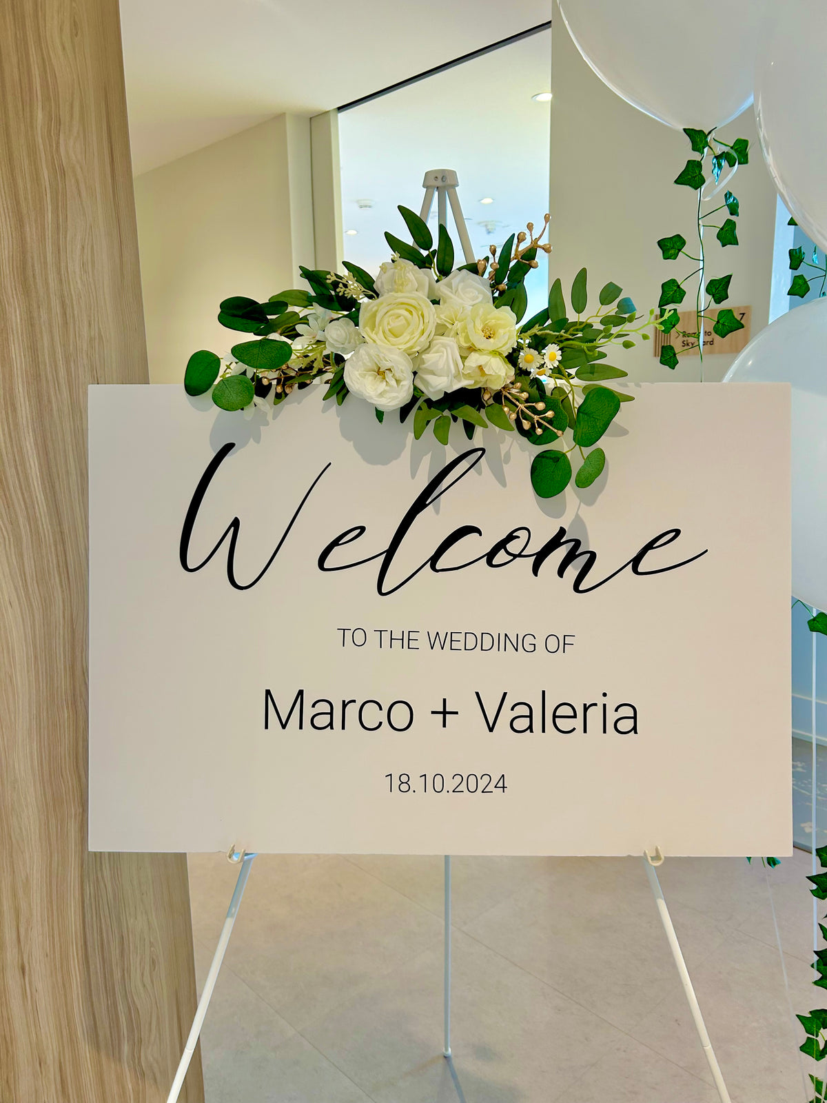 Wedding Sign and Balloons for wedding decor in Toronto