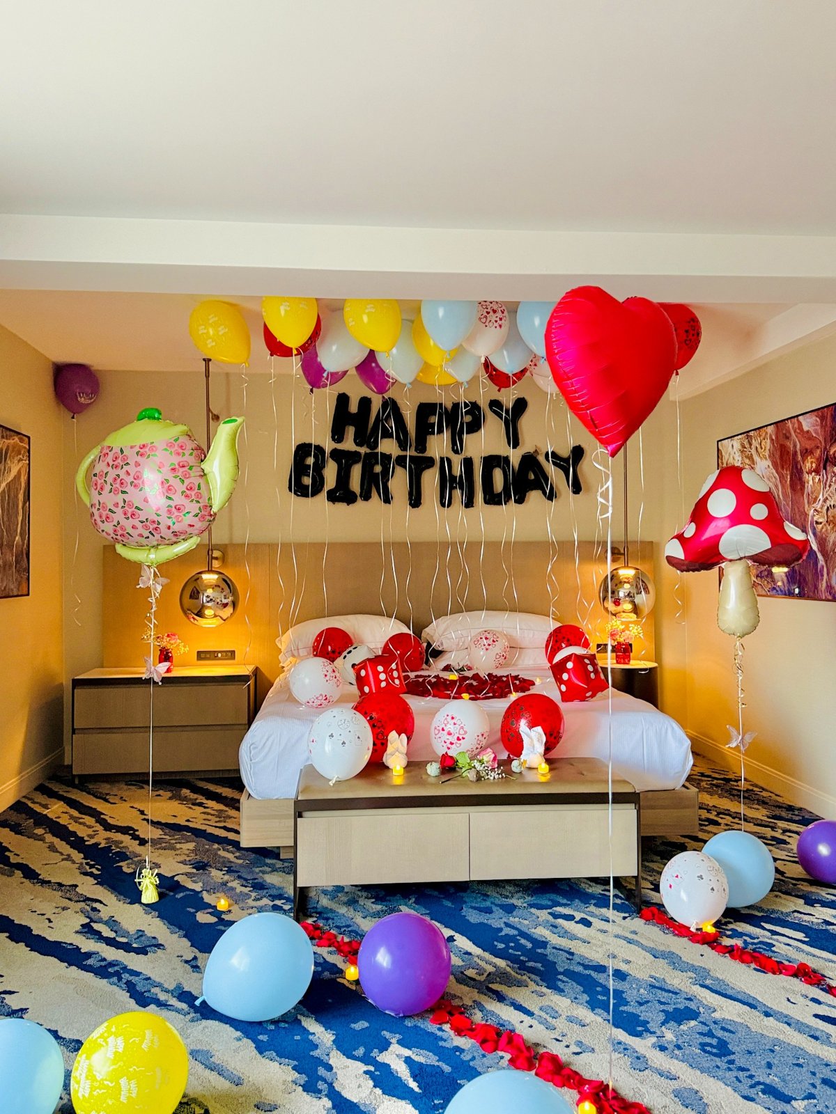 Whimsical balloon birthday decoration Toronto