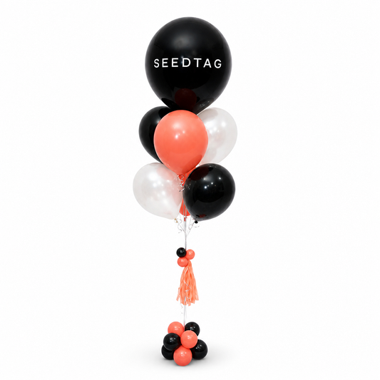 Ramo de globos con mensaje o logo