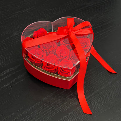 Forever roses heart box elegant flower gift Toronto